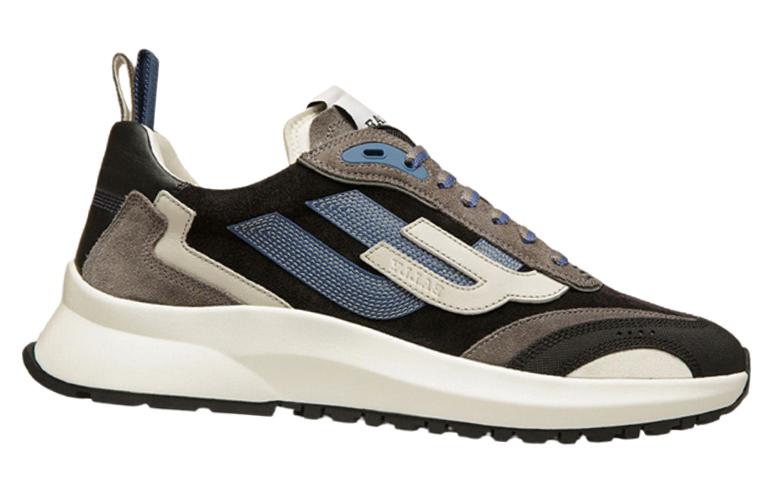 Order BALLY Sneakers Kulit Low-Top 'Abu Hitam Biru' 6302763