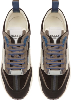 バリー レザーローカットスニーカー 灰黒青 6302763 Lookbook バリー レザーローカットスニーカー 灰黒青 6302763