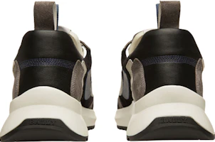 Shop BALLY Leather Low-Top Sneaker 'Grey Black Blue' 6302763