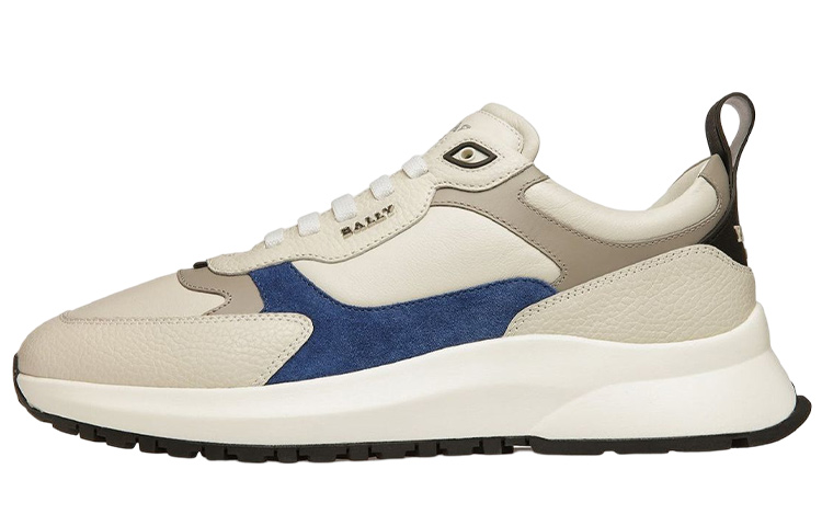 BALLY Leather Low-Top Sneaker 'Grey White'