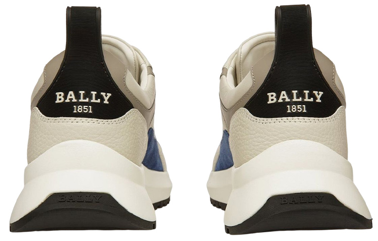 BALLY Leather Low-Top Sneaker 'Grey White' 圖 3