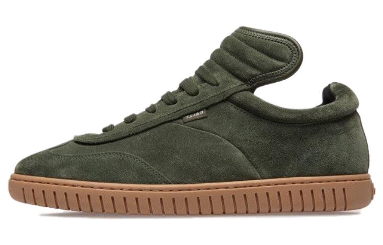 BALLY Leather Low-Top Sneakers 'Grey Green'