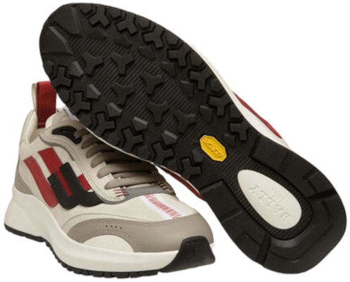 BALLY Leather Low 'Beige Black Red' 6302764 Lookbook BALLY Leather Low 'Beige Black Red' 6302764