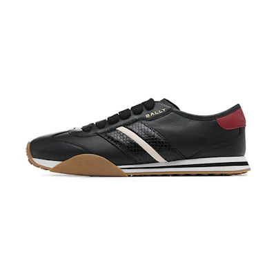 BALLY Leather Low-Top 'Black Fashion Lace-Up'
