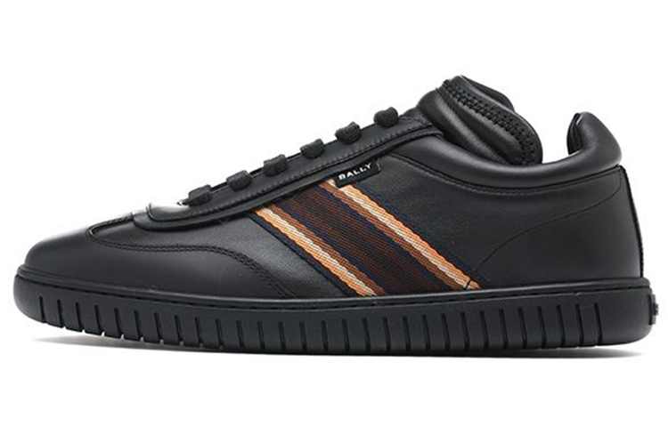 BALLY Leather Low Top 'Black Lace-Up' 6304516