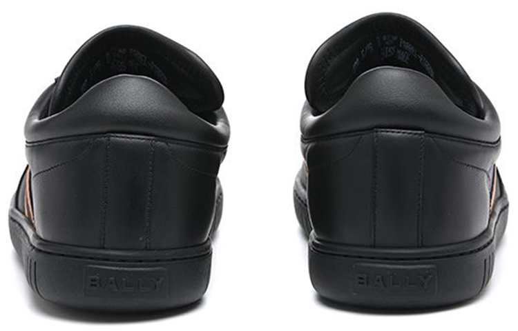 Purchase BALLY 皮革低帮鞋 '黑色系带' 6304516
