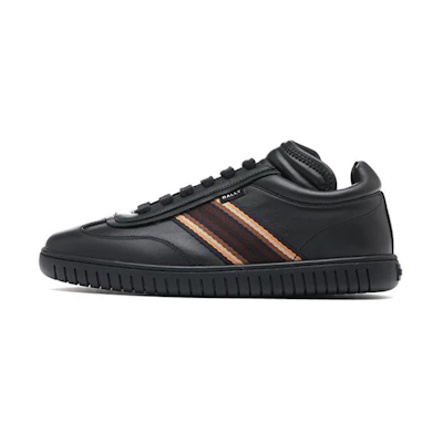 BALLY Leather Low Top 'Black Lace-Up'