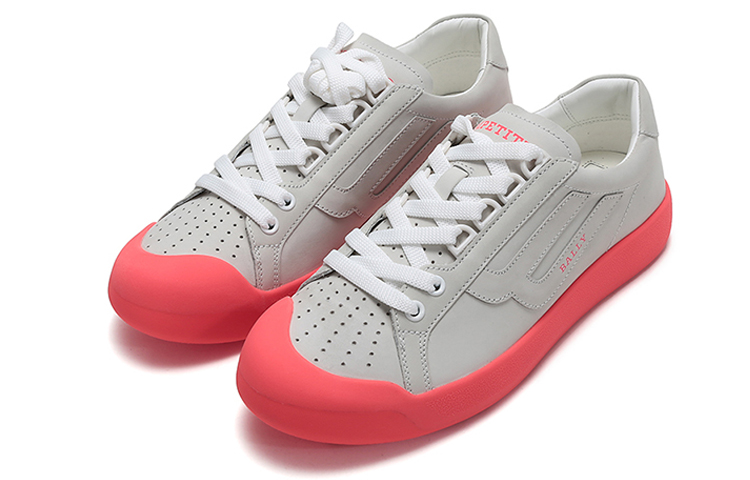 BALLY Leather Low-Top 'Light Grey Pink' 圖 3