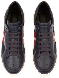 バリー ネイビー ローカット レザー スニーカー 6237754 Shop バリー ネイビー ローカット レザー スニーカー 6237754