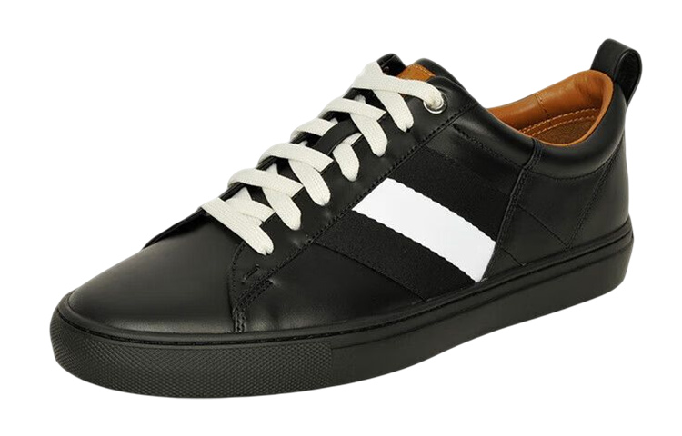 BALLY Leather Low-Top Lace-Up 'Black Fashion' 圖 2
