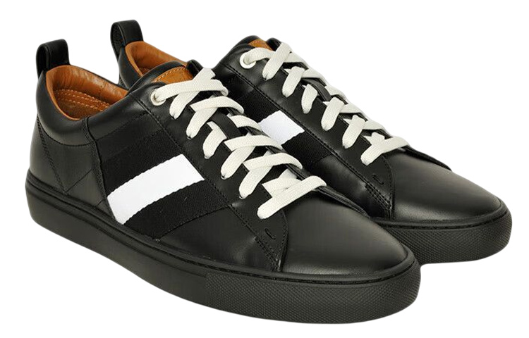 BALLY Leather Low-Top Lace-Up 'Black Fashion' 圖 3