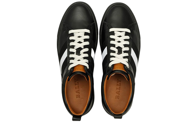 BALLY Leather Low-Top Lace-Up 'Black Fashion' 圖 4