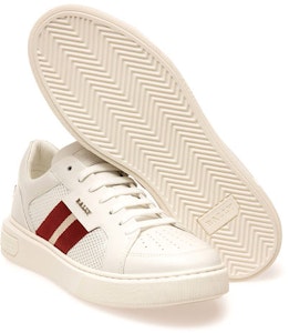 BALLY巴利 皮革 休閒 低筒 板鞋 男款 白紅 Lookbook BALLY巴利 皮革 休閒 低筒 板鞋 男款 白紅