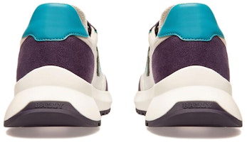 BALLY巴利 網眼小牛皮絨面革運動休閒鞋 白紫藍 Lookbook BALLY巴利 網眼小牛皮絨面革運動休閒鞋 白紫藍