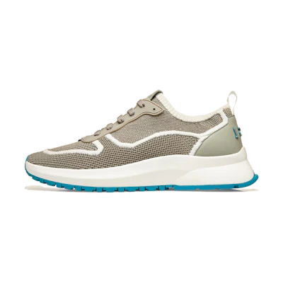 BALLY Leather Mesh Sneakers 'Grey'