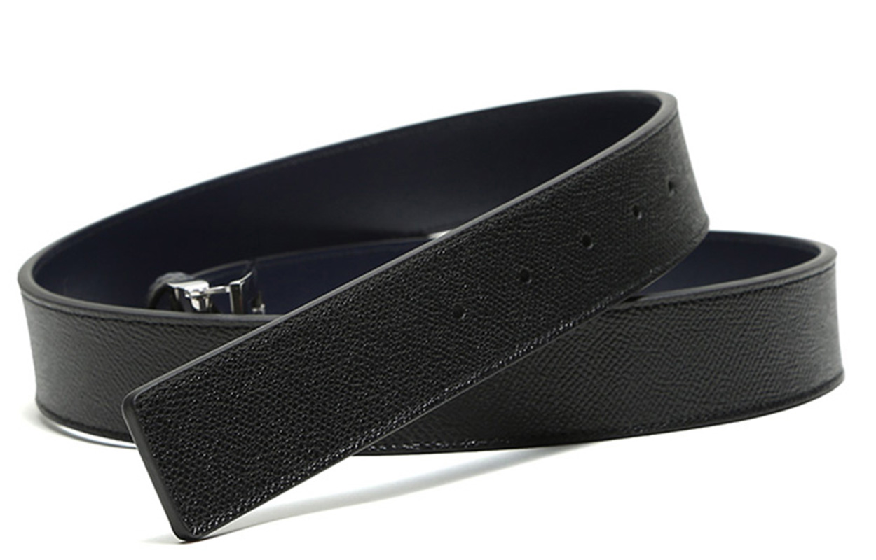 Details for 발리 가죽 리버서블 벨트 블랙/네이비 3.3cm 기프트 박스 포함. FABAZIA-35-630