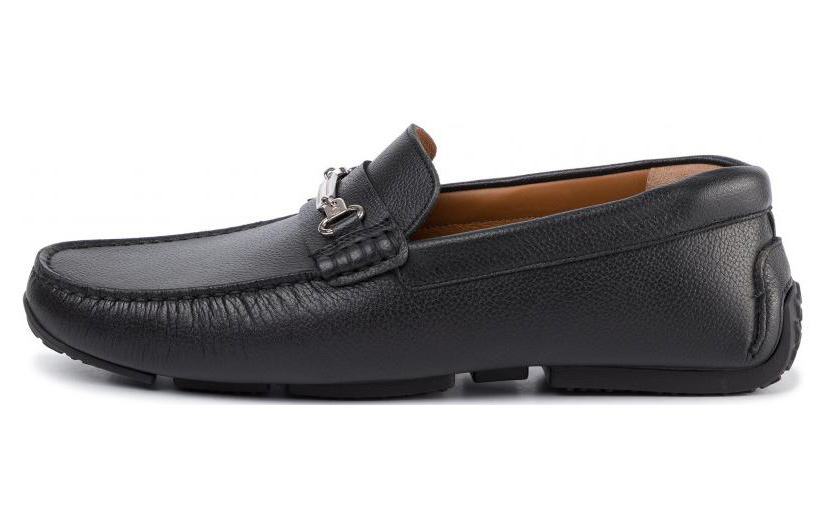 BALLY Leather Round-Toe Slip-On 'Black' 6227955