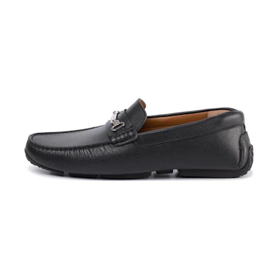 BALLY Leather Round-Toe Slip-On 'Black'