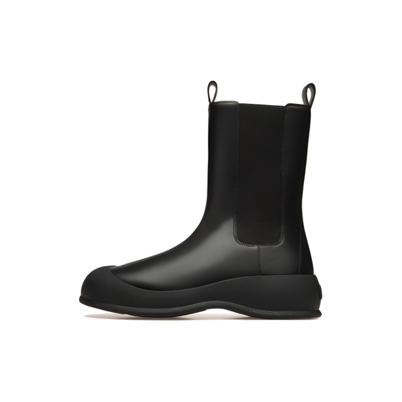 BALLY Leather Round Toe Chelsea Boots 'Black Comfort' 6304663
