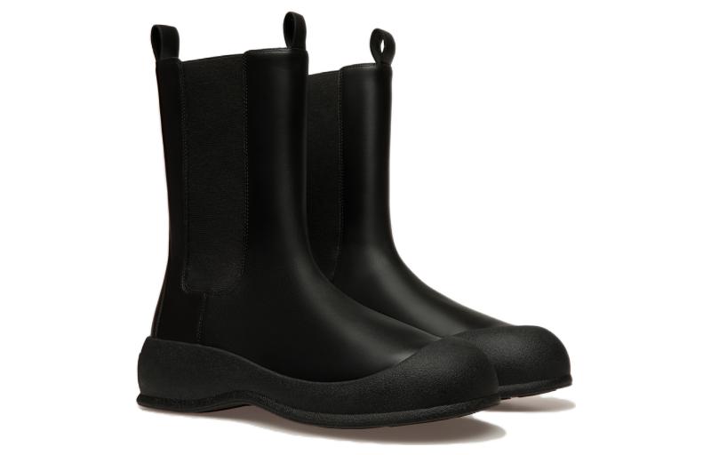 BALLY Leather Round Toe Chelsea Boots 'Black CMFT' 圖 3