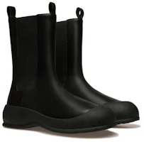 Lookbook BALLY Sepatu Boots Chelsea Kulit Hitam Nyaman dengan Ujung Bulat 6304663