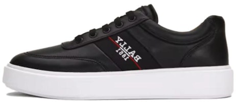 BALLY Leather Round Toe Lace-Up Thick Sole Low Top 'Black' 6240620 BALLY Leather Round Toe Lace-Up Thick Sole Low Top 'Black' 6240620