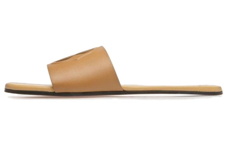 BALLY Leather Round Toe Slide 'Yellow'