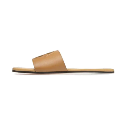 BALLY Leather Round Toe Slide 'Yellow'