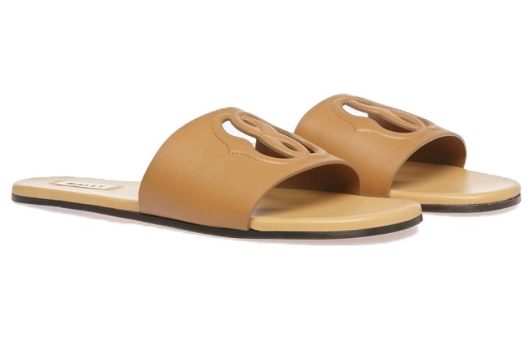 BALLY Leather Round Toe Slide 'Yellow' 圖 2