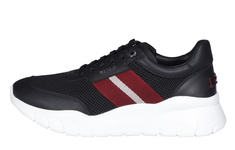 BALLY Leather Running Sneakers 'Black Shock-Absorbing Lightweight' 6239583
