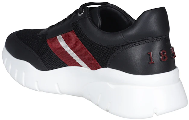 BALLY 黑色减震轻便皮革跑步运动鞋 6239583 Shop BALLY 黑色减震轻便皮革跑步运动鞋 6239583