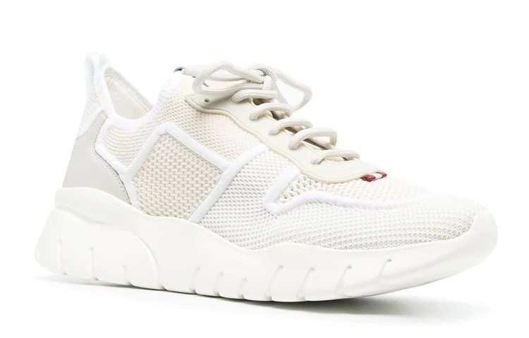BALLY Leather Running Sneakers 'White' 圖 2