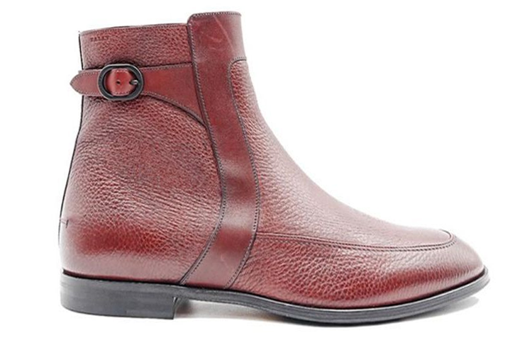 Order BALLY 红色时尚扣带皮短靴 6239858