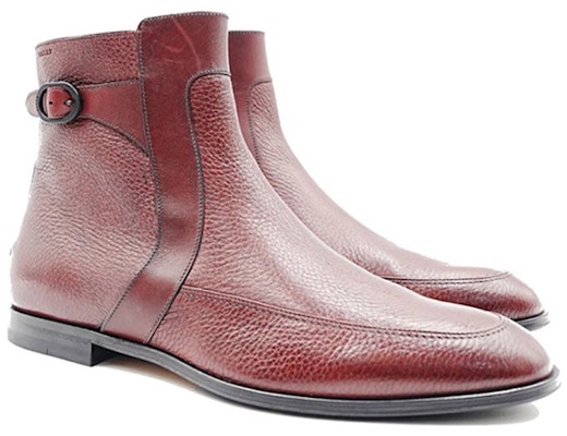 BALLY Leather Short Boots 'Red Fashion Buckle' 6239858 Lookbook BALLY Leather Short Boots 'Red Fashion Buckle' 6239858