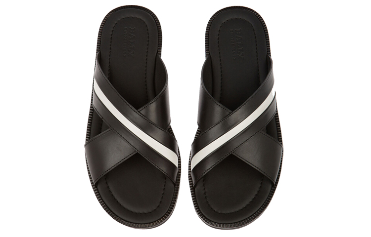 BALLY Leather Slide 'Simple CMFT Fashion - Black' 圖 3