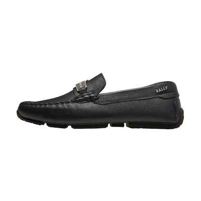 BALLY Leather Slip-On 'Black Fashion'