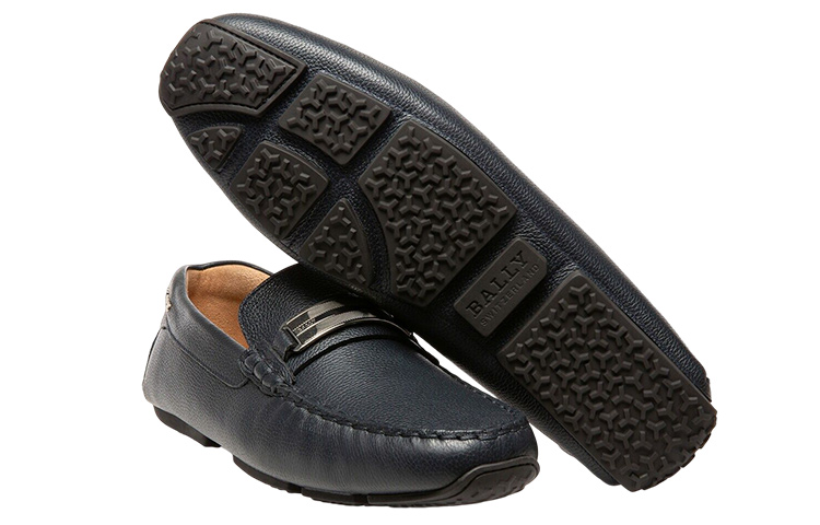 BALLY Leather Slip-On 'Black Fashion' 圖 4