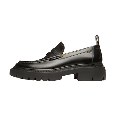 BALLY Leather Slip-On 'Black Fashion'