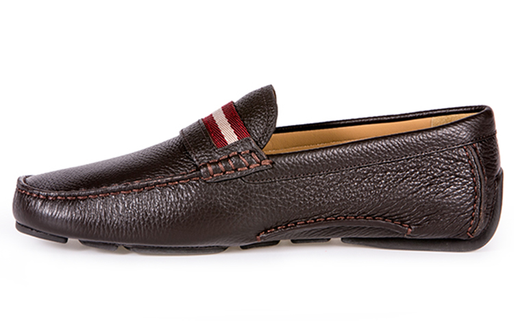 Buy BALLY Leather Slip-On 'Chocolate' 6171354