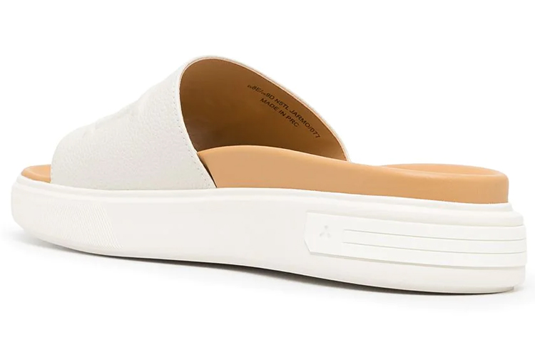 BALLY Leather Slip-On Slides 'White' 圖 4