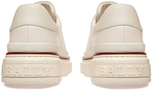 BALLY巴利 皮革耐磨防滑系帶運動時尚板鞋 男款 白色 Shop BALLY巴利 皮革耐磨防滑系帶運動時尚板鞋 男款 白色