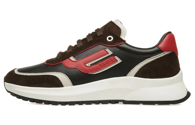 Buy 발리 레더 스니커즈 로우 (블랙/레드) 6302767