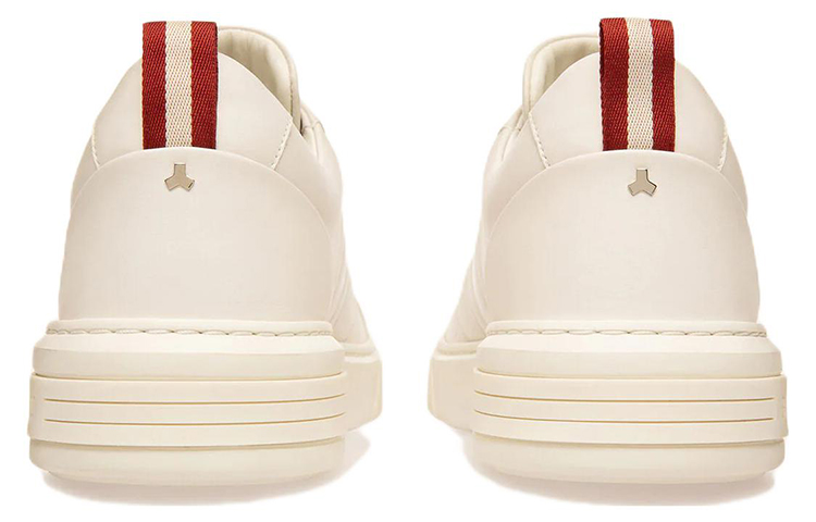 BALLY Leather Sneaker with Metal Logo 'White Fashion' 圖 4