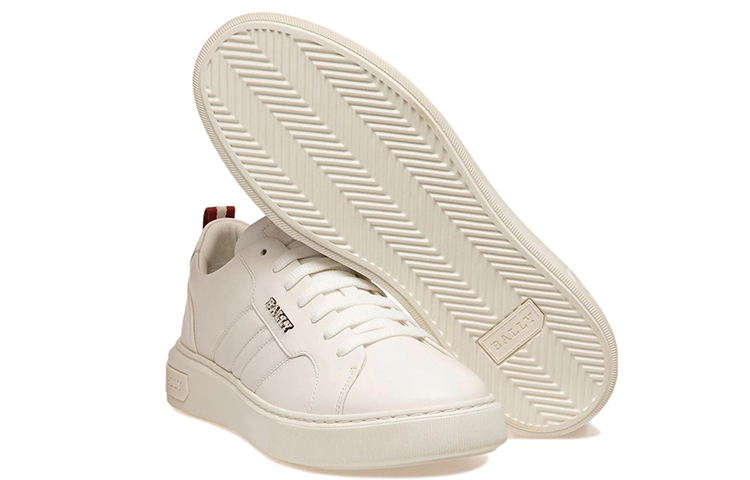 BALLY Leather Sneaker with Metal Logo 'White Fashion' 圖 5