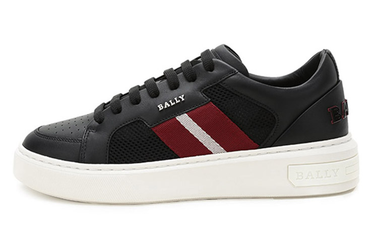 BALLY Lift Low Top Sneakers 'Black Striped Mesh' 6237752