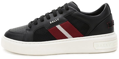 BALLY Lift Low Top Sneakers 'Black Striped Mesh' 6237752 BALLY Lift Low Top Sneakers 'Black Striped Mesh' 6237752
