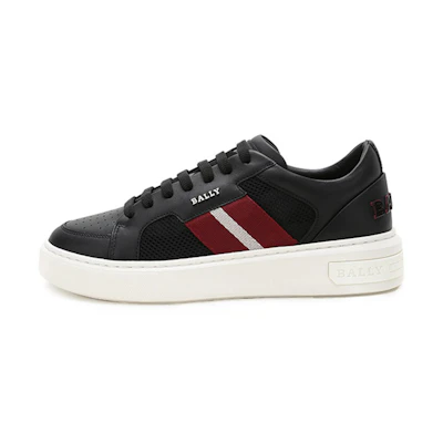 BALLY Lift Low Top Sneakers 'Black Striped Mesh'