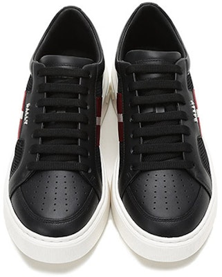 발리 리프트 로우탑 스니커즈 '블랙 스트라이프 메쉬' 6237752 Shop 발리 리프트 로우탑 스니커즈 '블랙 스트라이프 메쉬' 6237752