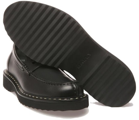 BALLY巴利 頭層牛皮 圓頭套穿舒適氣質百搭 樂福鞋 男款 黑色 Shop BALLY巴利 頭層牛皮 圓頭套穿舒適氣質百搭 樂福鞋 男款 黑色