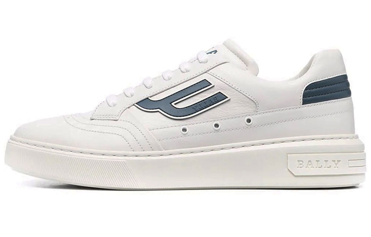 Buy BALLY Sepatu Kets Tali Logo 'Putih Biru' 6300103